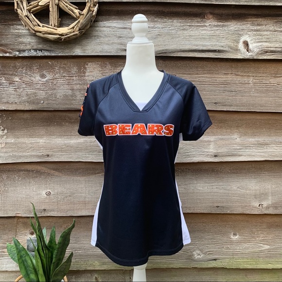 NFL Tops - NFL Chicago Bears Medium Women’s Short Sleeve Tee Size M Blue Orange